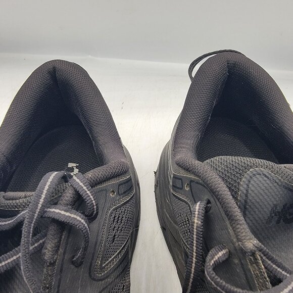 Hoka One One Bondi 7 Mens 10 Triple Black Running Shoes Athletic Outdoors Casual - Picture 7 of 13